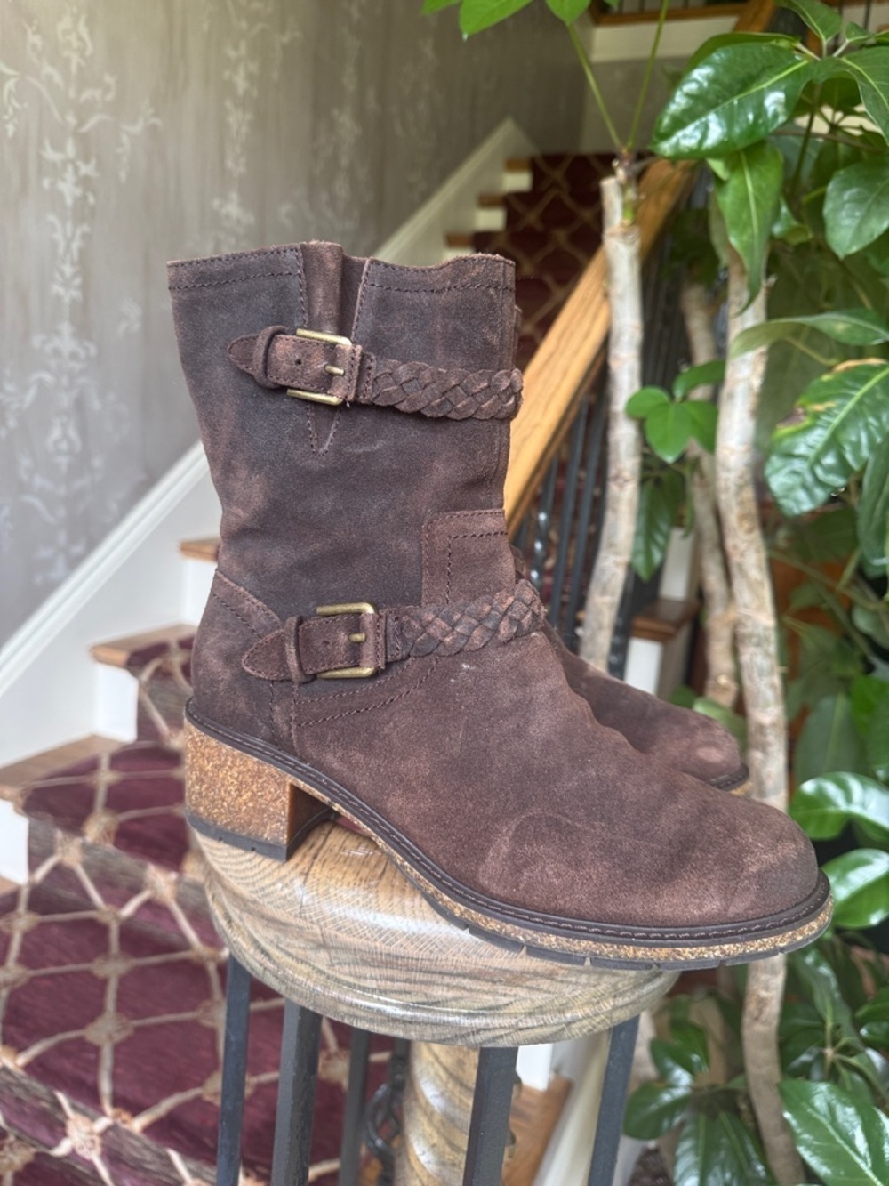 AETREX ladies brown leather boot NWOT size 8 1/2 excellent condition - Picture 8 of 14